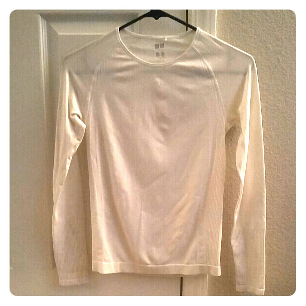 Uniqlo Airism Long Sleeve White XS